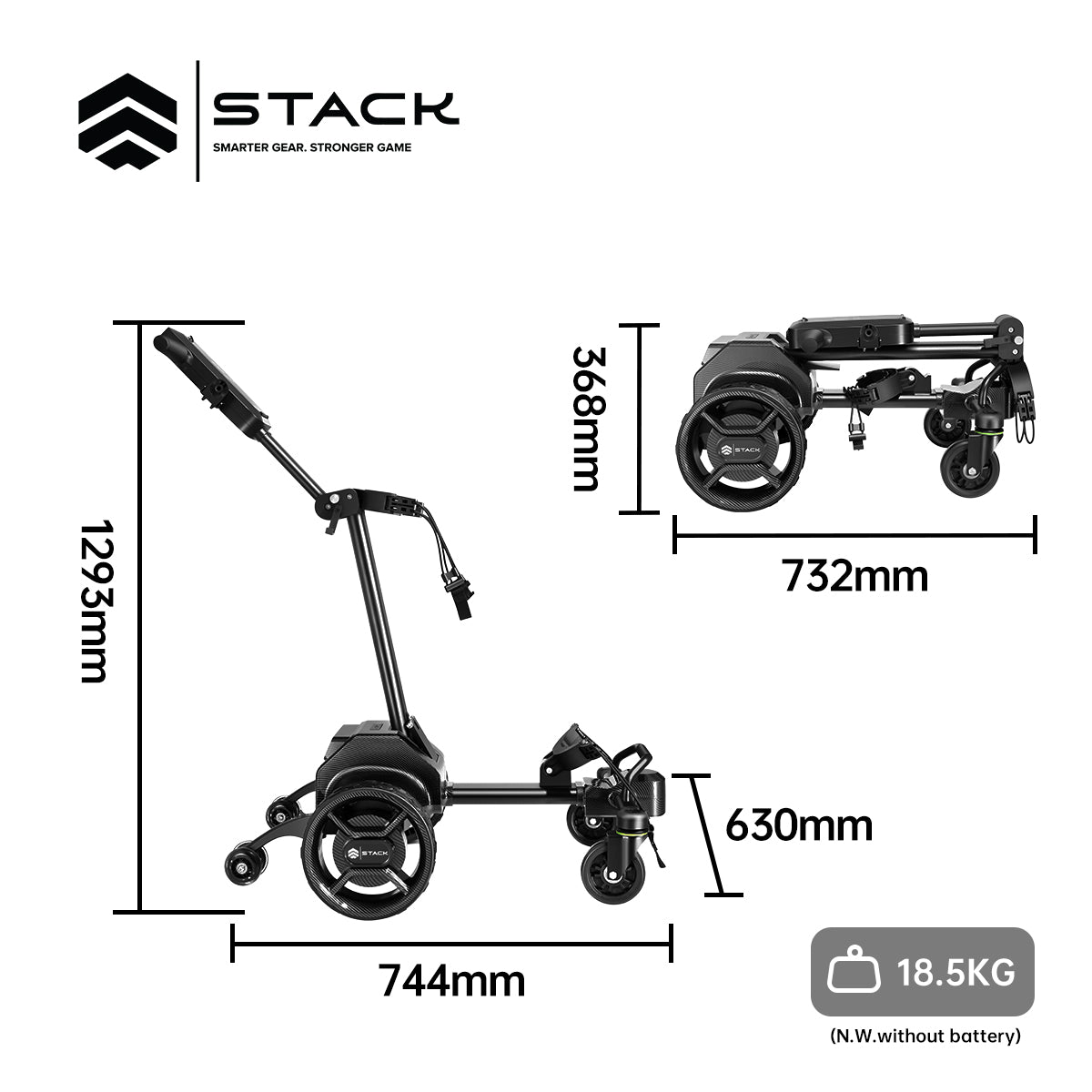 STACK Follow Me Electric Golf Buggy