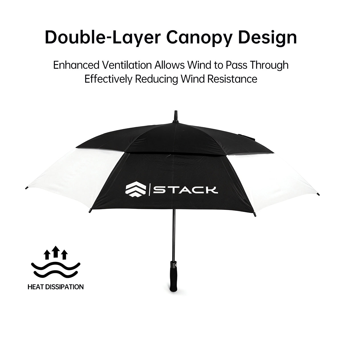 PE Golf Umbrella BLACK