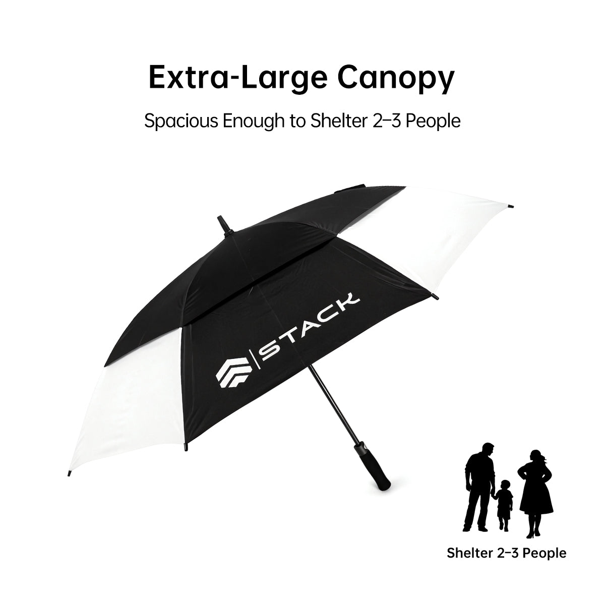 PE Golf Umbrella BLACK