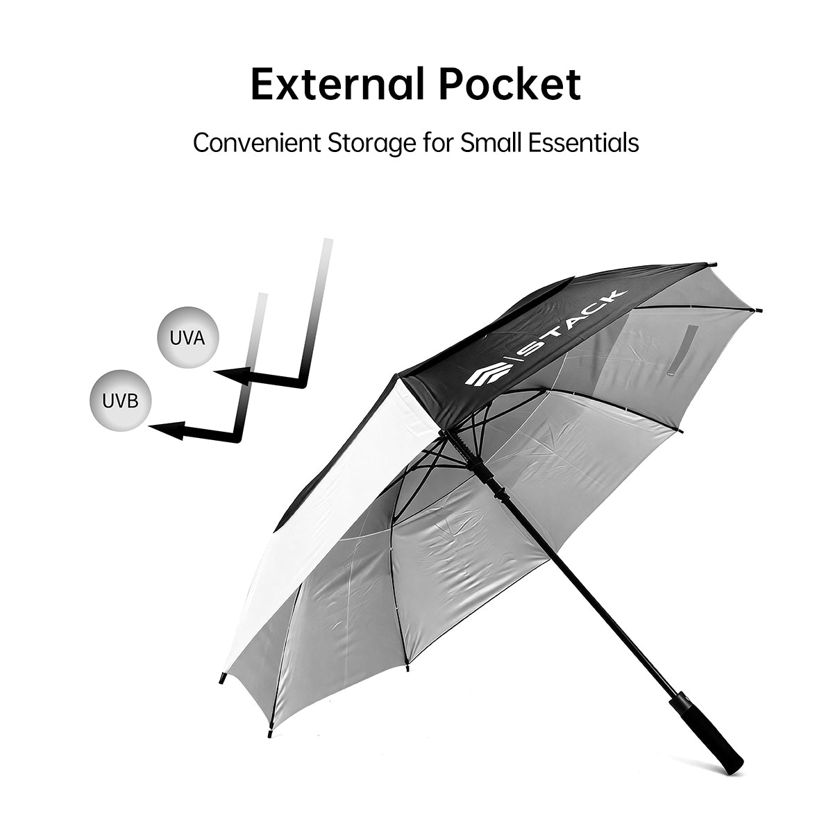 PE Golf Umbrella BLACK