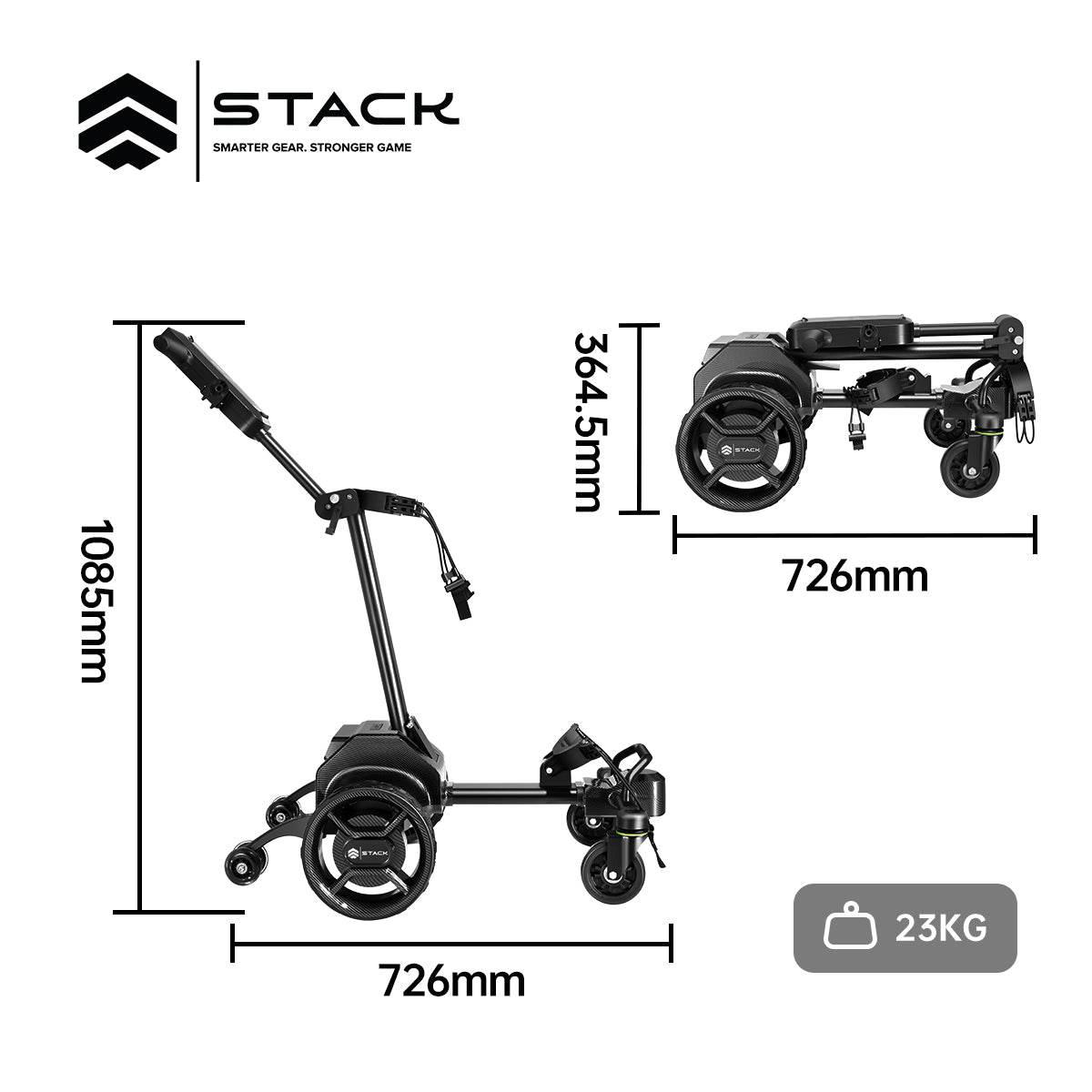 STACK Follow Me Electric Golf Trolley
